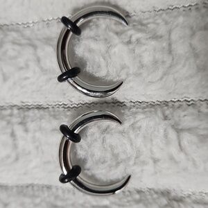 10g Surgical Steel Circular Tusk Body Jewelry PAIR